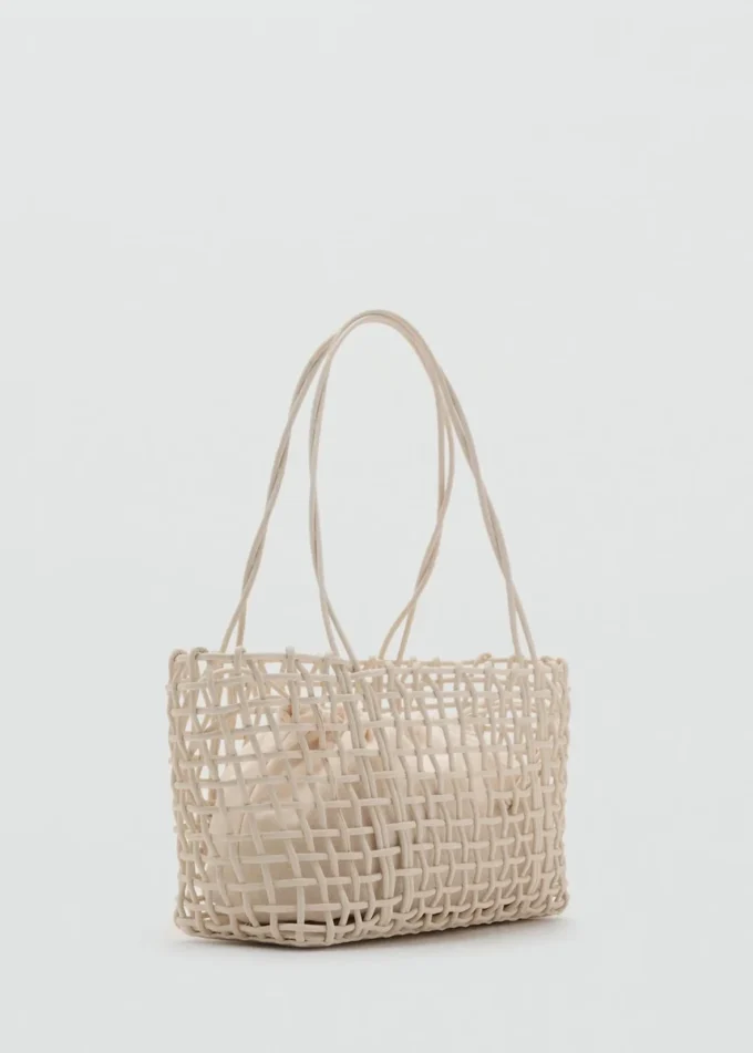 Borsa a tracolla intrecciata media Borsa a tracolla intrecciata media