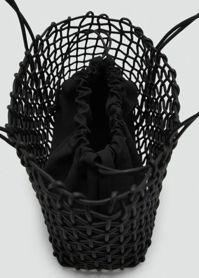 Borsa a tracolla intrecciata media Borsa a tracolla intrecciata media