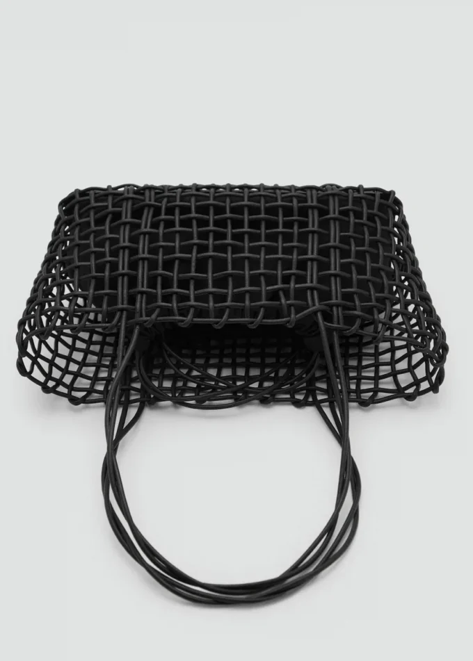 Borsa a tracolla intrecciata media Borsa a tracolla intrecciata media