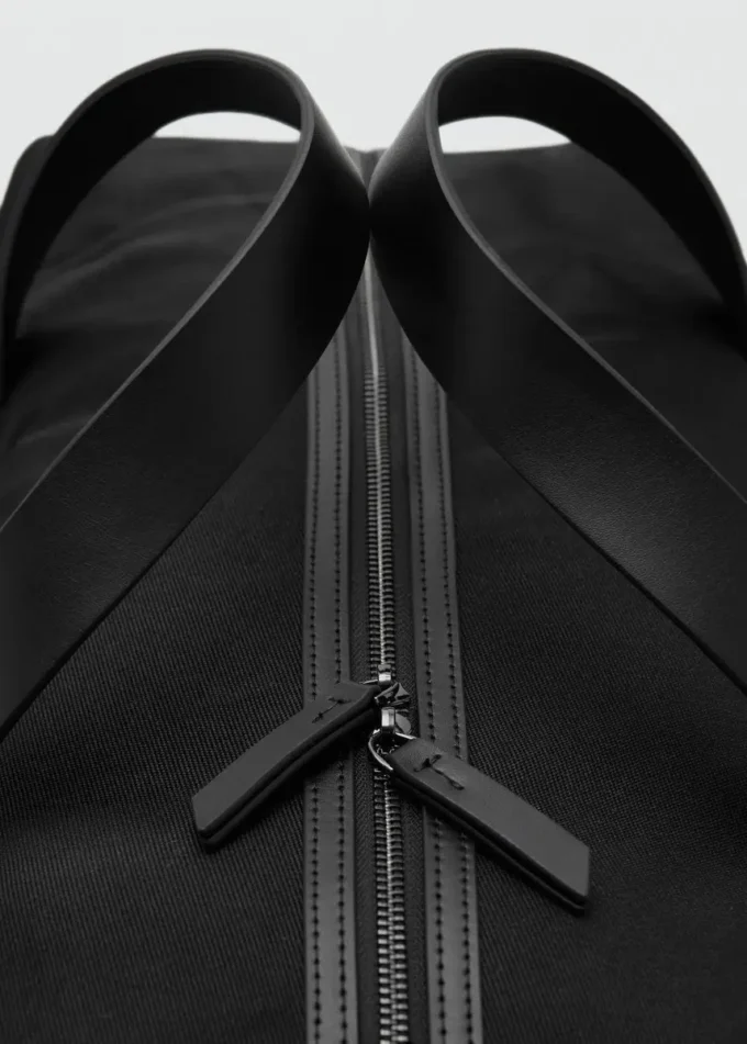 Borsa bowling combinata in pelle Borsa bowling combinata in pelle