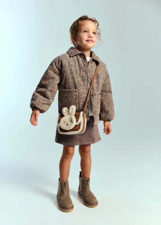 Borsa con effetto shearling Borsa con effetto shearling