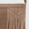 Borsa con frange in pelle Borsa con frange in pelle