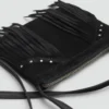 Borsa con frange in pelle Borsa con frange in pelle