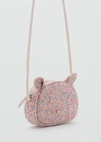 Borsa con orecchie e paillettes