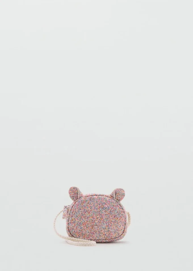 Borsa con orecchie e paillettes