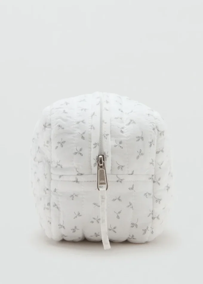 Borsa cosmetica con stampa floreale Borsa cosmetica con stampa floreale