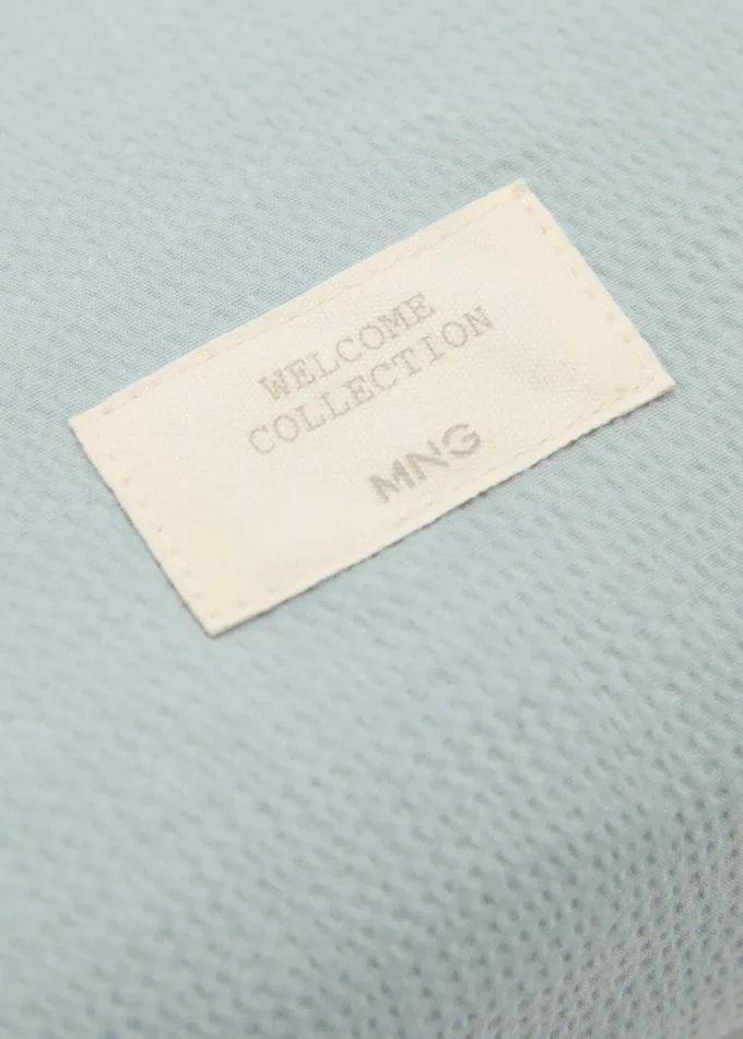 Borsa cosmetica in cotone testurizzato Borsa cosmetica in cotone testurizzato