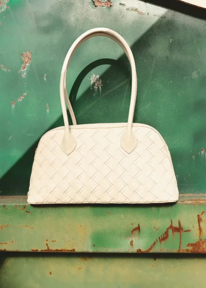 Borsa da bowling intrecciata Borsa da bowling intrecciata