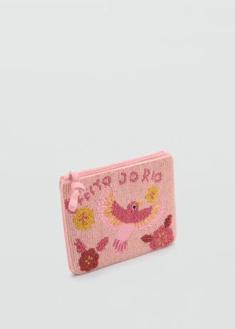 Borsa da toilette con motivo di perline