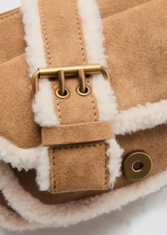 Borsa effetto shearling