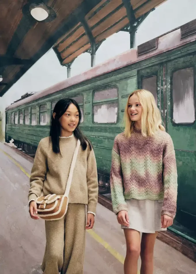 Borsa effetto shearling Borsa effetto shearling