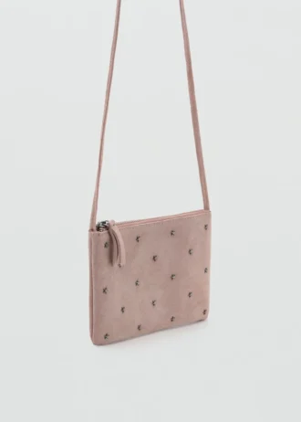 Borsa in pelle con borchie