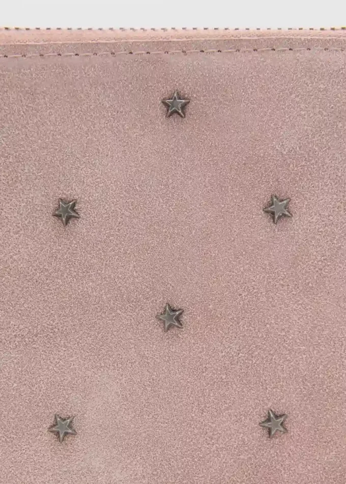 Borsa in pelle con borchie Borsa in pelle con borchie