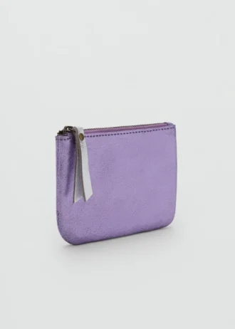 Borsa in pelle metallizzata