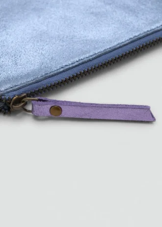 Borsa in pelle metallizzata