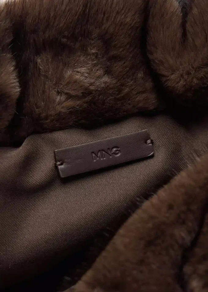 Borsa in pelliccia sintetica