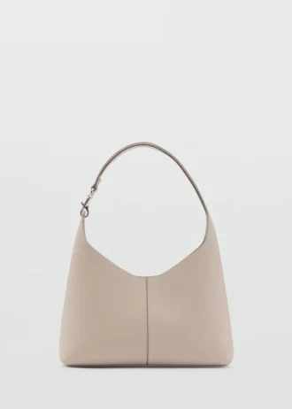 Borsa shopper con dettagli metallici