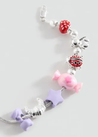 Bracciale con ciondoli misti