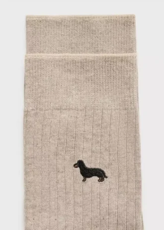 Calzini in cotone ricamati