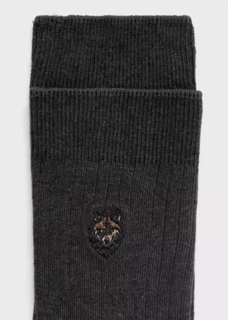 Calzini in cotone ricamati