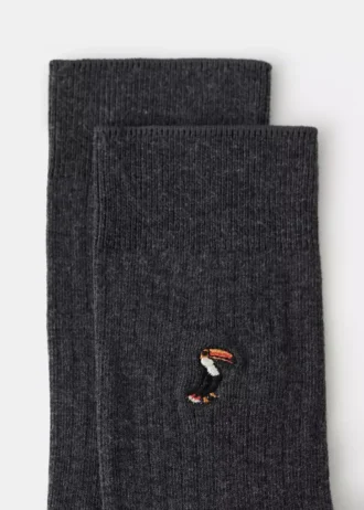 Calzini in cotone ricamati