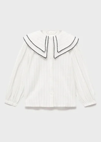 Camicetta a righe con colletto Peter Pan