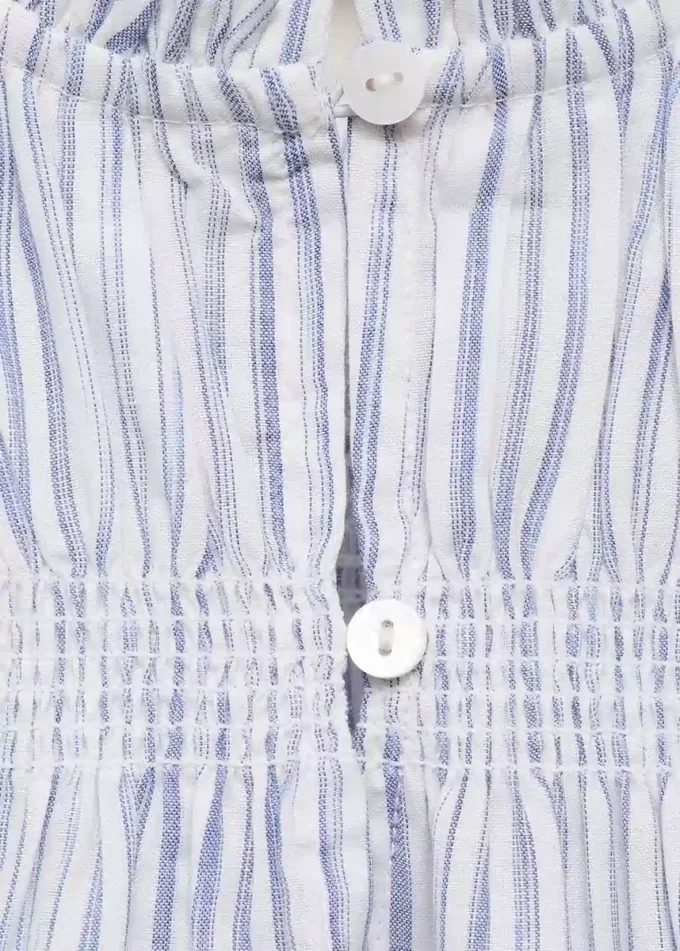 Camicetta a righe con ruches Camicetta a righe con ruches