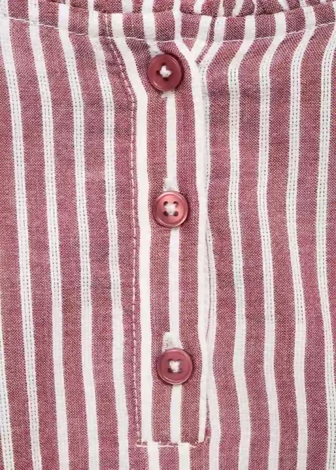 Camicetta a righe con volant Camicetta a righe con volant