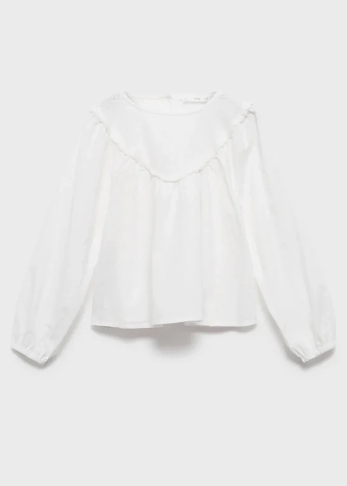 Camicetta con dettagli in pizzo Camicetta con dettagli in pizzo