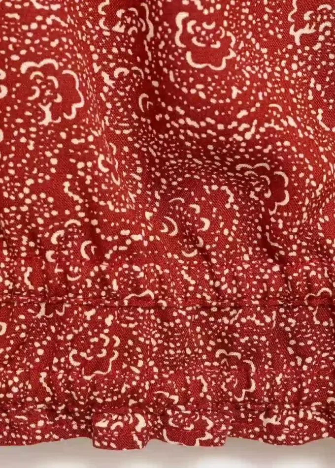 Camicetta con maniche a sbuffo stampate Camicetta con maniche a sbuffo stampate