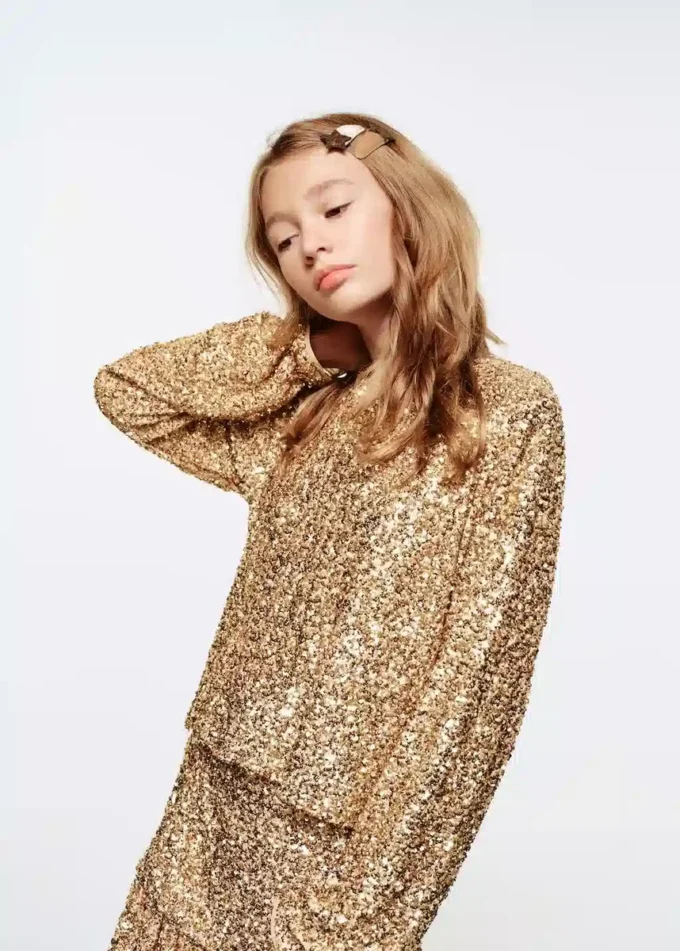 Camicetta con paillettes Camicetta con paillettes