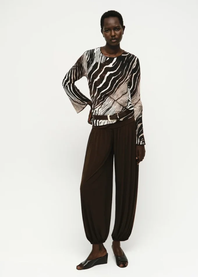 Camicetta con stampa zebrata Camicetta con stampa zebrata