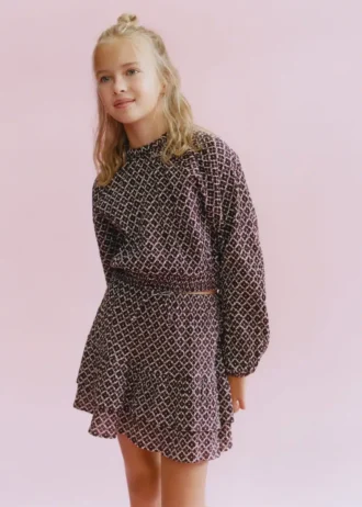 Camicetta in cotone a fiori