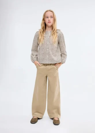 Camicetta in cotone a fiori