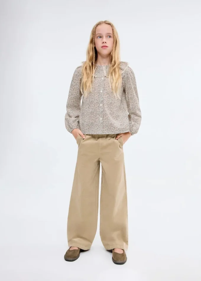 Camicetta in cotone a fiori Camicetta in cotone a fiori