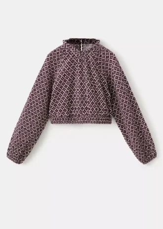 Camicetta in cotone a fiori