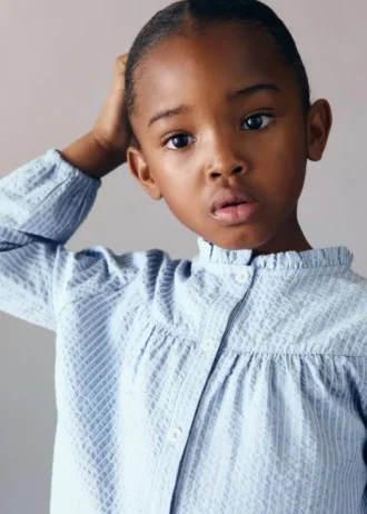 Camicetta in cotone a righe