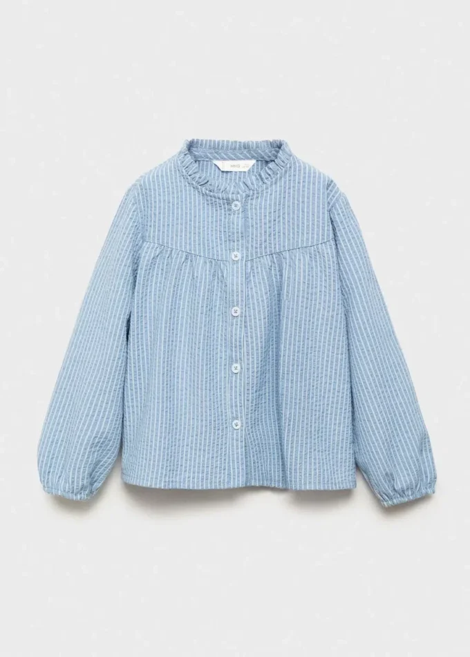 Camicetta in cotone a righe Camicetta in cotone a righe