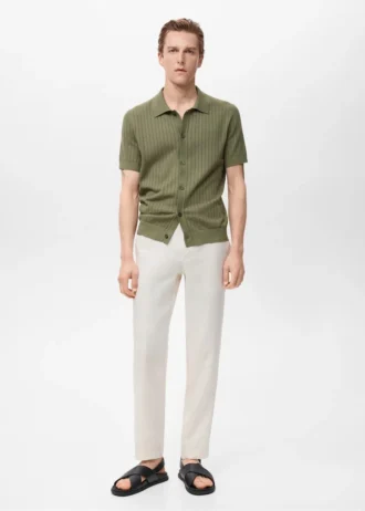 Camicetta in cotone con dettagli in pizzo