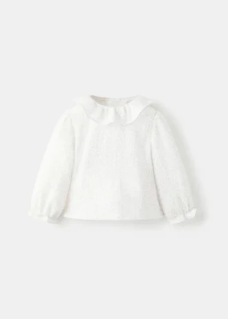 Camicetta in cotone con stampa floreale