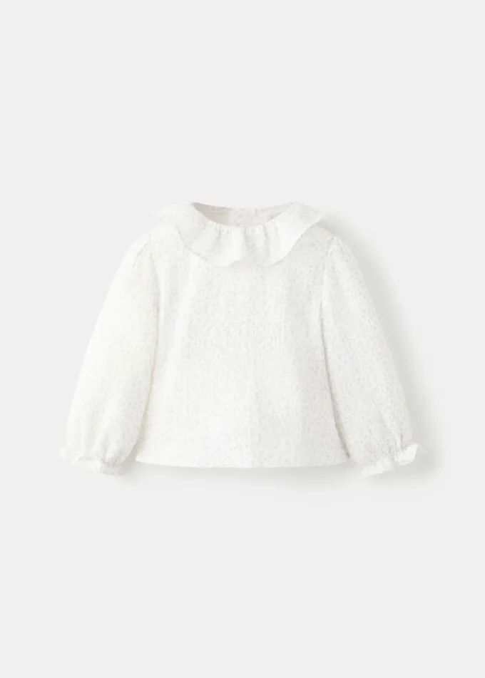 Camicetta in cotone con stampa floreale Camicetta in cotone con stampa floreale