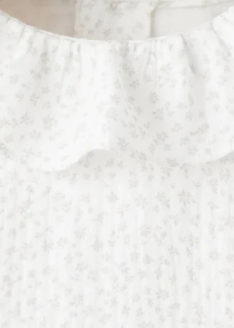 Camicetta in cotone con stampa floreale