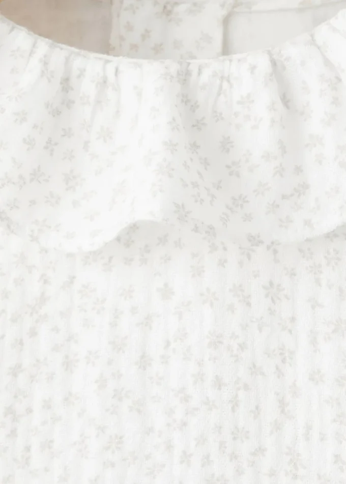 Camicetta in cotone con stampa floreale Camicetta in cotone con stampa floreale