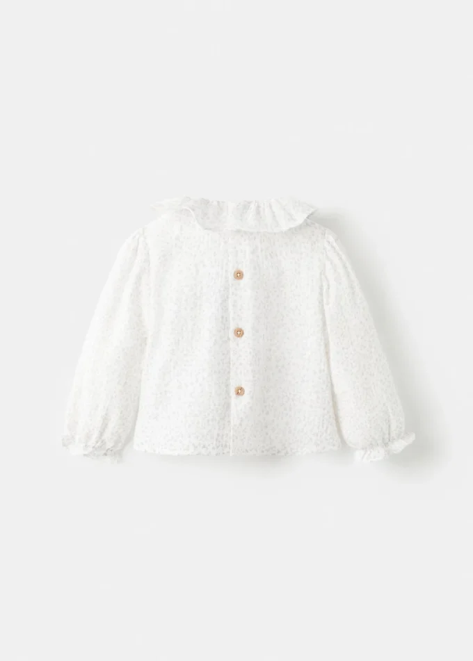 Camicetta in cotone con stampa floreale Camicetta in cotone con stampa floreale