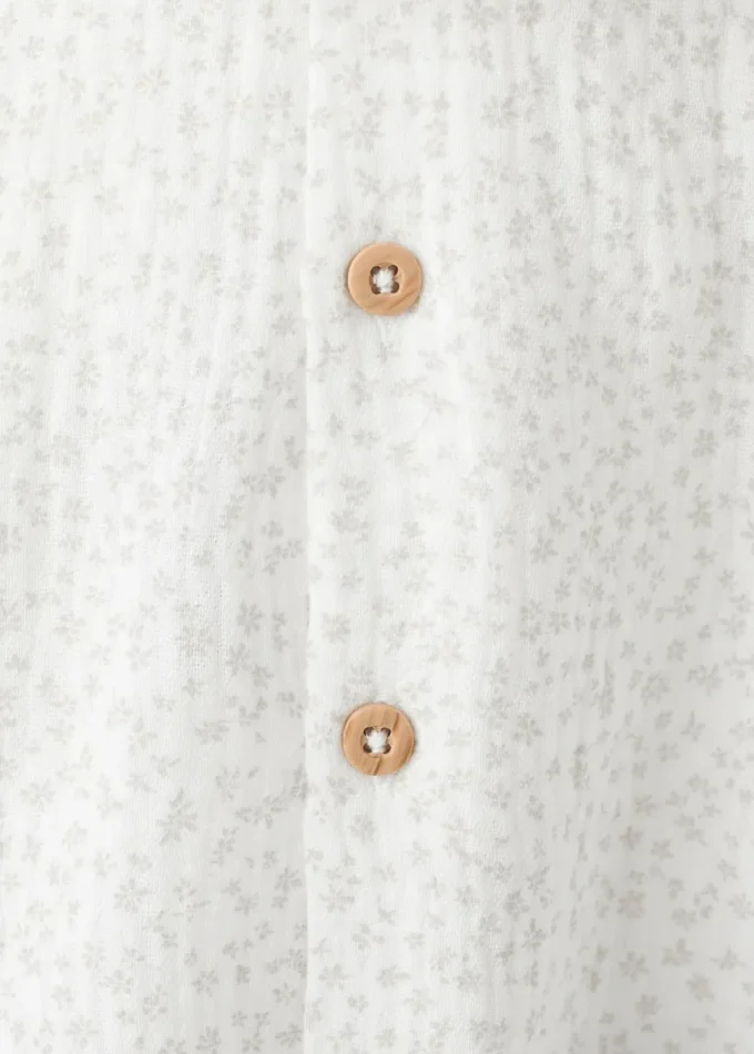 Camicetta in cotone con stampa floreale Camicetta in cotone con stampa floreale