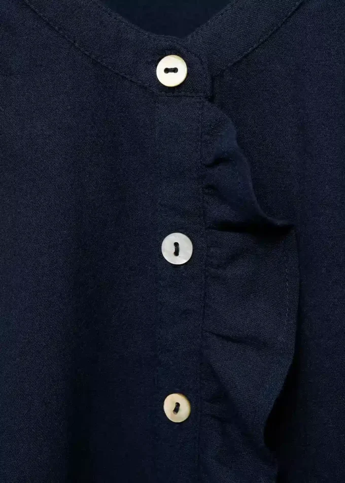 Camicetta in cotone con volant Camicetta in cotone con volant