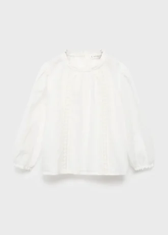 Camicetta in cotone ricamata