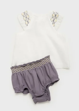 Camicetta in cotone ricamata