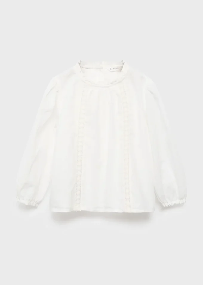 Camicetta in cotone ricamata