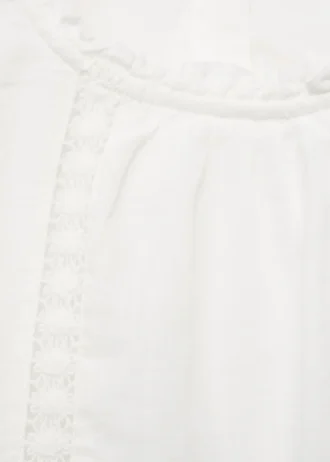 Camicetta in cotone ricamata